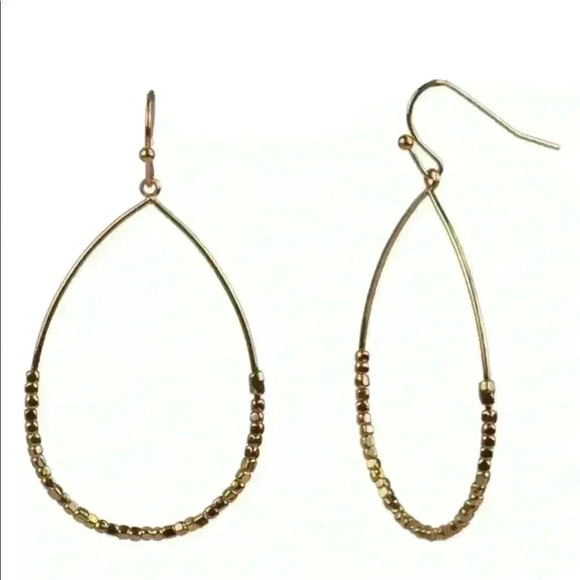 Style & Co Gold Teardrop Earrings - Picture 1 of 2
